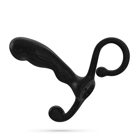 Crushious P-Baba Black ergonomski uređaj za masažu prostate, 15 cm