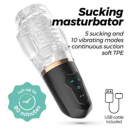 Crushious Quasar providni intimni uređaj sa vakuumom i vibracijom, 20cm