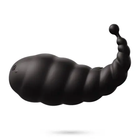 Crushious Cocoon Black bežični punjivi vibrirajući sistem, 8.5cm