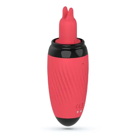 Crushious Scarlet intimni stimulator sa vakuumom i vibracijom, crveni, 14,6 cm