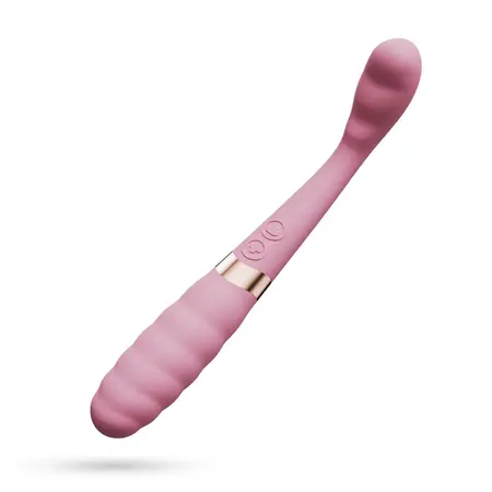 Crushious Pixie fleksibilni vibrator sa dva kraja roze 20cm