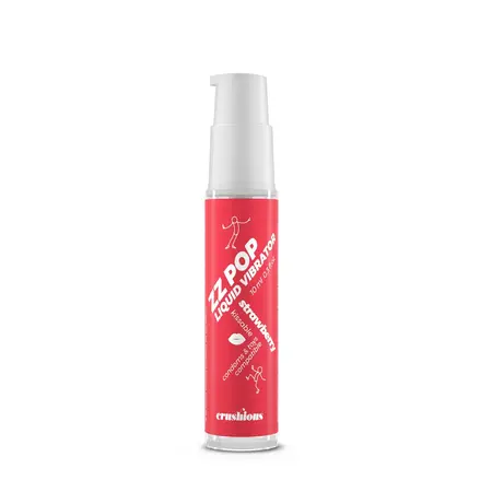 ZZ Pop Kissable tečni vibrirajući gel sa ukusom jagode 10ml, senzacija sa ukusom