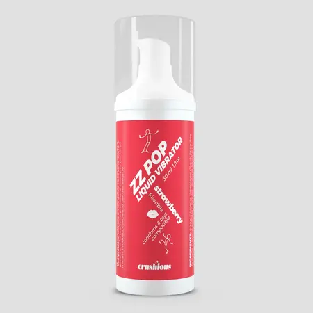 ZZ Pop jestivi tečni vibrator sa ukusom jagode 30ml, senzualni gel sa efektom stimulacije
