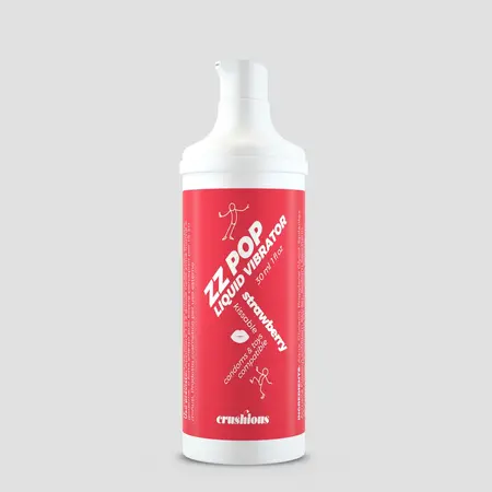 ZZ Pop jestivi tečni vibrator sa ukusom jagode 30ml, senzualni gel sa efektom stimulacije