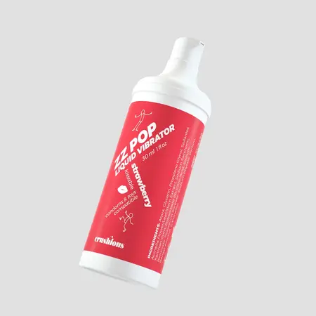 ZZ Pop jestivi tečni vibrator sa ukusom jagode 30ml, senzualni gel sa efektom stimulacije