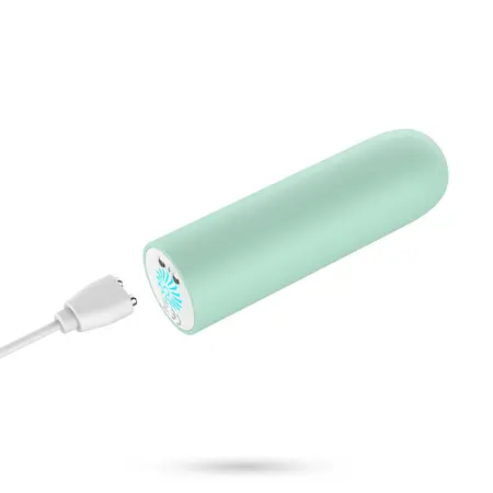 Crushious Quackers USB punjivi mini vibrator u mint zelenoj boji