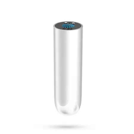 Crushious Quackers punjivi intimni vibrator metak, beli, 8.6 cm
