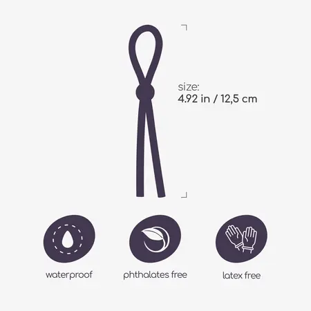 Crushious Billy The Ring podesivi silikonski intimni prsten crni 12.5cm
