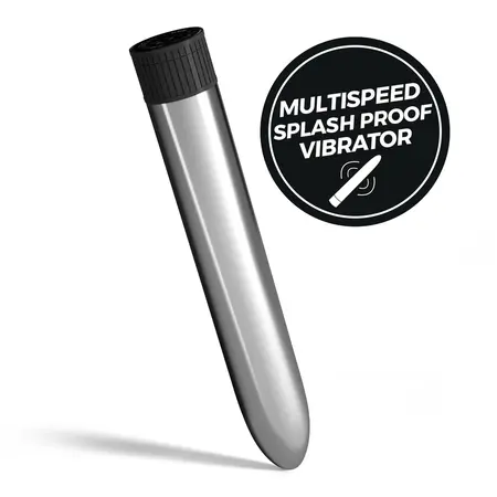 Crushious Classic Vibe Silver metalik intimni masažer 17.5cm