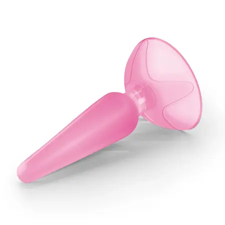 Crushious Jolly Pink, kompaktni silikonski analni čep sa usisnom bazom