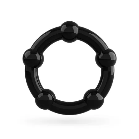 Triple Bead Performance Ring Set Black by Triple Bead - 3 Sizes, Textured Surface