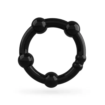 Triple Bead Performance Ring Set Black by Triple Bead - 3 Sizes, Textured Surface