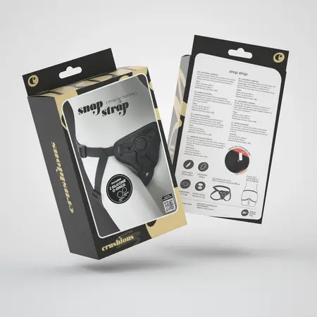 Adrien Lastic Snap Strap podesivi intimni pojas, crni, univerzalni