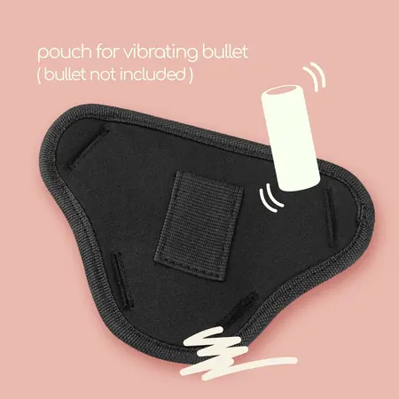 Adrien Lastic Snap Strap podesivi intimni pojas, crni, univerzalni