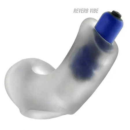 Hunkyjunk Buzzfuck Taint Vibe Sling Clear Ice vibrirajući prsten za podršku