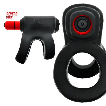 Revhammer Shaft Vibe Ring Tar Ice/Red vibrirajući prsten za penis sa stimulatorom brenda Hunkyjunk