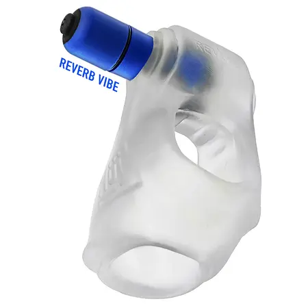 Hunkyjunk Revsling Reverb Vibe Sling Clear Ice/Blue vibrirajući prsten za podršku