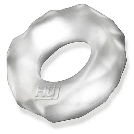 Hunkyjunk Fractal Tactile Ring Clear Ice, fleksibilni Plus+Silicone sistem