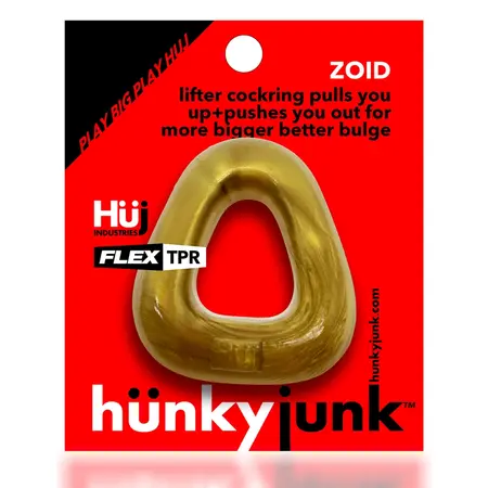 Hunkyjunk Zoid Trapezoid Lifter Comfort Ring Bronze Metallic