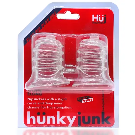 Hunkyjunk Elong Clear Wide Base Intimate Suction System