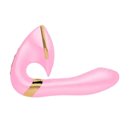 SOYO vibrator u nežno roze boji sa dvostrukom komorom, preciznom kontrolom i od vrhunskog silikona