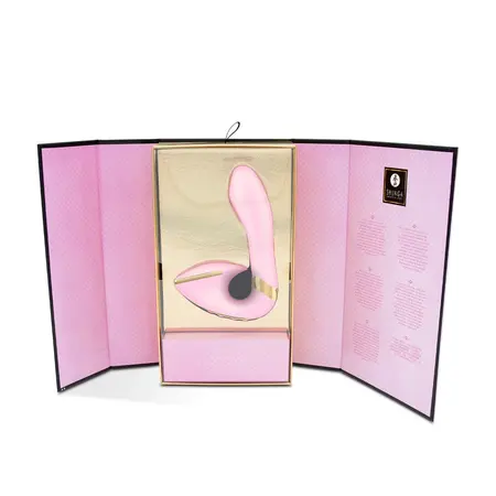SOYO vibrator u nežno roze boji sa dvostrukom komorom, preciznom kontrolom i od vrhunskog silikona
