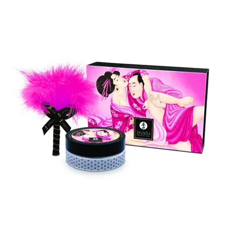 Bijoux Indiscrets puder za telo sa ukusom maline i aplikatorom od perja 75g