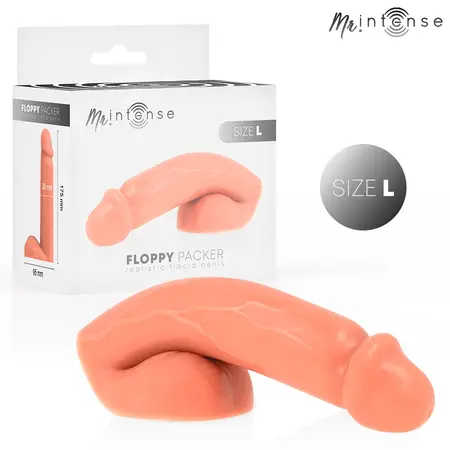 Dreamlove MR INTENSE Floppy anatomski paker veličina L silikonski bež