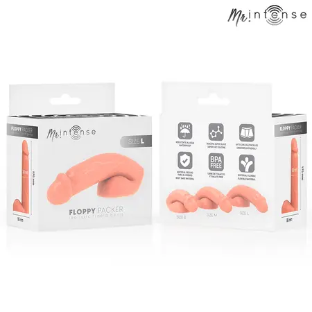 Dreamlove MR INTENSE Floppy anatomski paker veličina L silikonski bež