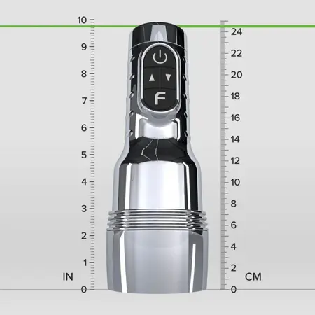 Fleshlight Quiver vibrirajuća intimna mašina sa sistemom grejanja, crna