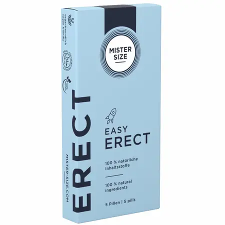Mister Size Easy Erect 5 Pills - Fast-Acting Natural Vitality Support