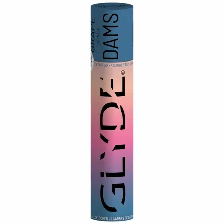 GLYDE Sheer Glyde Dam Barijera od Lateksa Miris Grožđa 25x15cm 4kom