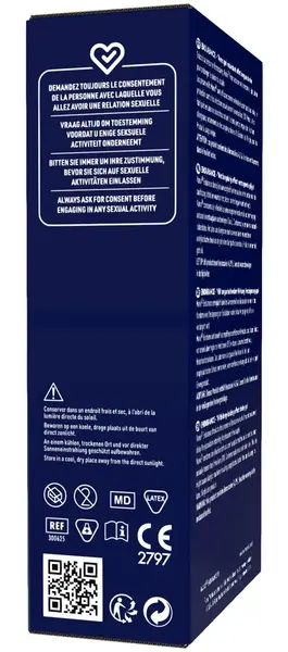 Manix Endurance pakovanje od 10 komada kondomi od lateksa za produženo zadovoljstvo 53 mm