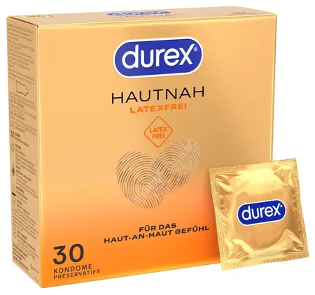 Durex Natural Feeling 30 pcs - Anatomical Latex-Free Polyisoprene Model