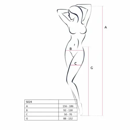 Passion S024 bele mrežaste pantalone, bešavni i rastegljivi dizajn, univerzalna veličina