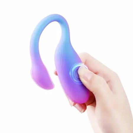 Magic Motion Magic Flamingo Max App-Controlled Vibrating Egg Blue 3.3×7.1×10.9cm