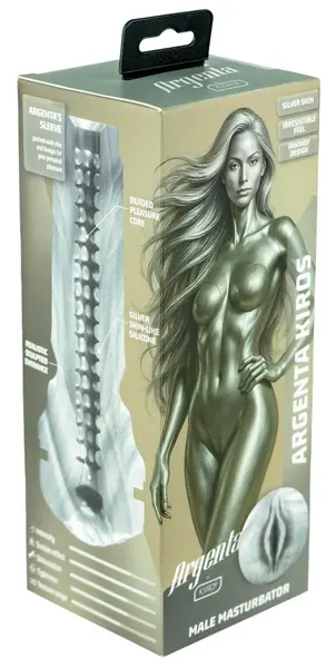 Kiiroo Feel Argenta Kiros Silver Cyborg Series intimni rukav 22 cm
