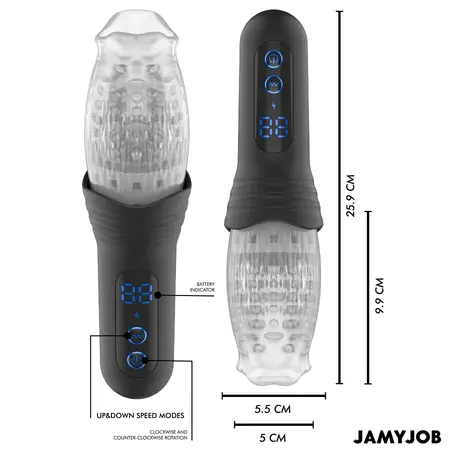 JAMYJOB SpinJob 2.0 Motion & Rotation Device, Dual Motor, Black, USB