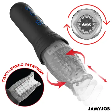 JAMYJOB SpinJob 2.0 Motion & Rotation Device, Dual Motor, Black, USB