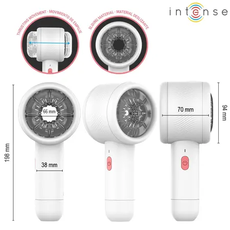 Intense Griffin Telescopic Intimate Machine with 7 Motion Modes USB Black