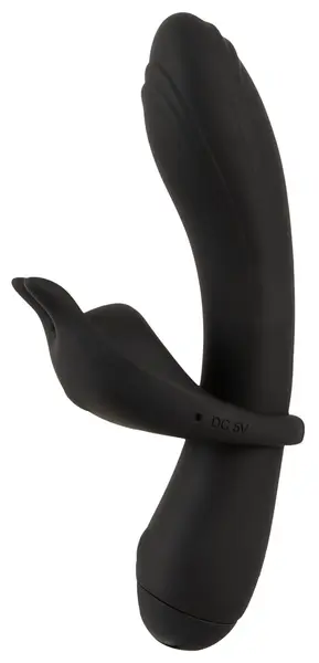 Couples Choice Duo vibrator 3 u 1 silikonski set sa prstenom koji se skida, ljubičasti