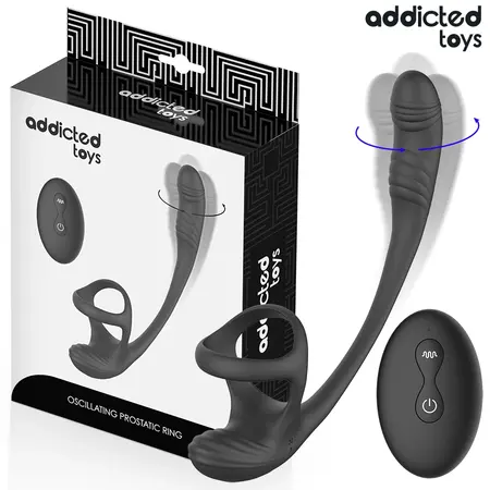 Addicted Toys vibrirajući sistem za intimno zdravlje sa 360° rotacijom i daljinskim upravljačem 19.5cm