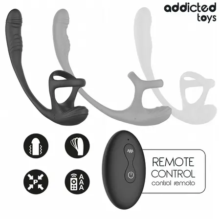 Addicted Toys vibrirajući sistem za intimno zdravlje sa 360° rotacijom i daljinskim upravljačem 19.5cm