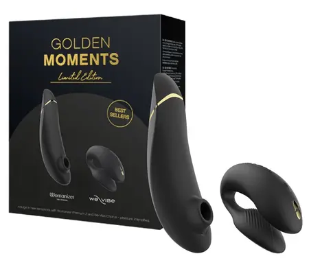 Womanizer Golden Moments 2-Piece Set - Premium Collection for Couples