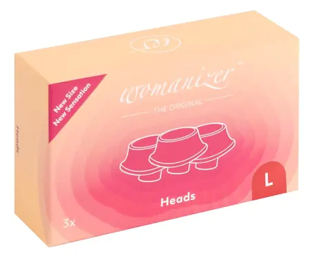 Womanizer W Heads zamenske silikonske kapice L crvene pakovanje od 3 komada