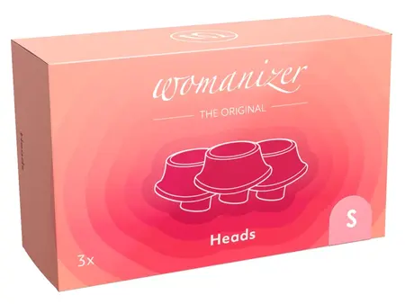 Womanizer zamenski nastavci S set od 3 komada, silikon, roze, veličina S