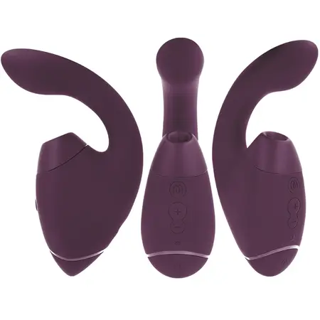 Womanizer Duo Next Dual Air i Vibration sistem tamnoljubičasti 195mm
