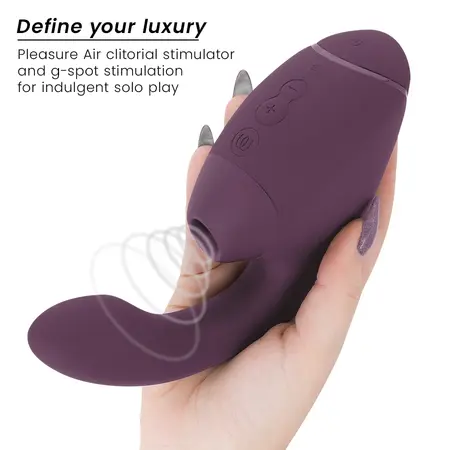 Womanizer Duo Next Dual Air i Vibration sistem tamnoljubičasti 195mm
