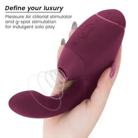 Womanizer Duo Next Dusky Pink dvostruki intimni stimulator, vazduh i vibracija, IPX7