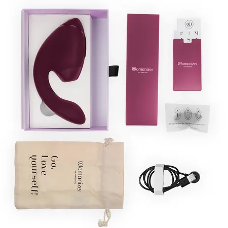 Womanizer Duo Next Dusky Pink dvostruki intimni stimulator, vazduh i vibracija, IPX7